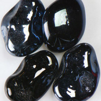 Black Iridescent Pebble